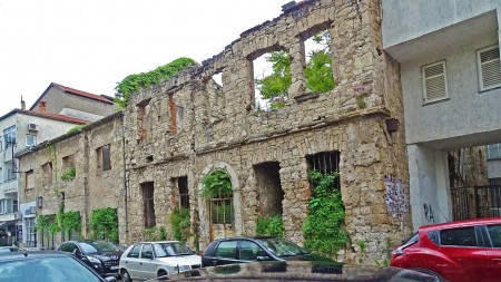 Les stigmates des bombardements de Mostar en 1993